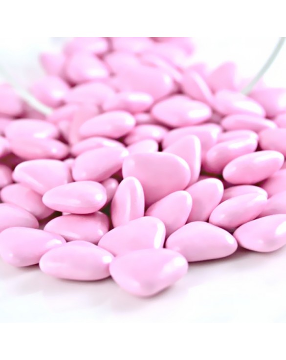 Mini coeurs chocolat 70 % Rose