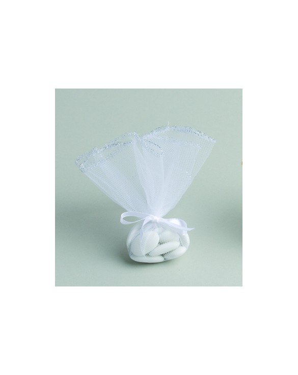 10 TULLES BORD ARGENT