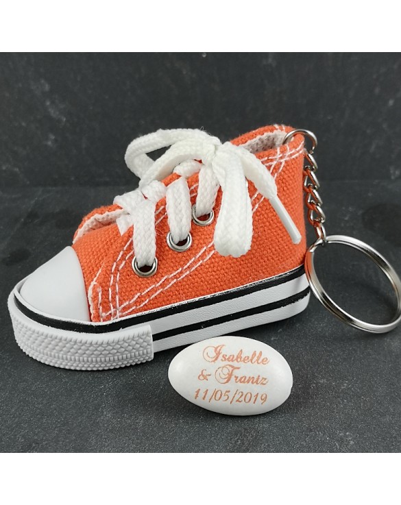 Porte Clés Basket Orange à Dragées