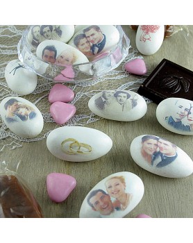 Dragées Caramels personnalisées MARIAGE PHOTO